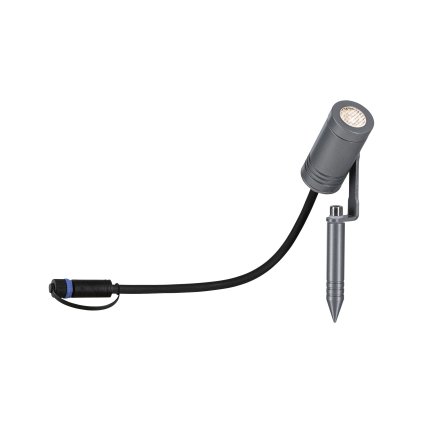 Paulmann Plug&Shine Radix zahradní reflektor LED 7W 3000K, šedá, IP65