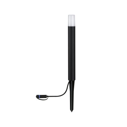 Paulmann Plug&Shine Flarea, vekovní černé sloupkové svítidlo LED 3,6W 3000K, výška 40cm , IP65