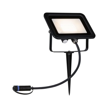 Paulmann Plug&Shine Ground Spike, zahradní reflektor LED 15,5W 3000K, černá, IP65