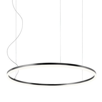 Redo Orbit direct, závěsné kruhové svítidlo, 55W LED 3000K stmívatelné DALI, černá, prům. 80cm