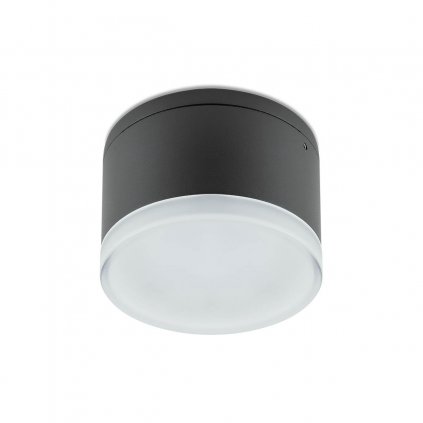 61860 redo akron venkovni antracitove stropni svitidlo led 9w 3000k prumer 10 8cm ip54