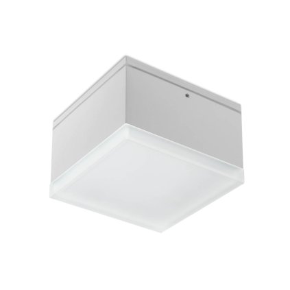 Redo Akron, venkovní ​​bílé stropní svítidlo LED 9W 3000K, 10,8x10,8 cm, IP54