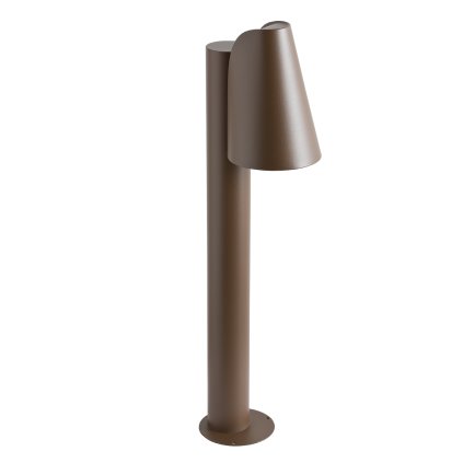 Redo Alvar, rezavohnědé venkovní ​​sloupkové svítidlo, 1xGU10 max 35W, výška 80cm, IP44
