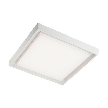 Redo Bezel, venkovní stropní svítidlo LED 30W 3000K, bílá, 34 x 34 cm, IP54