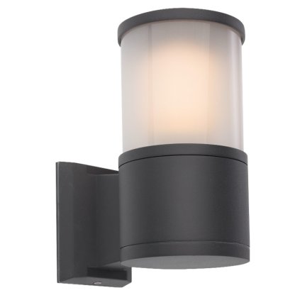 Redo Exter, venkovní nástěnné svítidlo v antracitové barvě, 1xE27 max 42W, výška 20,5cm, IP54