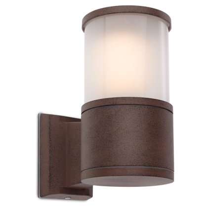 Redo Exter, venkovní nástěnné svítidlo v antické hnědé barvě, 1xE27 max 42W, výška 20,5cm, IP54