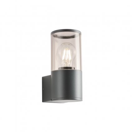 62124 1 redo fred antracitova venkovni nastenna lampa 1xe27 max 20w vyska 20cm ip54