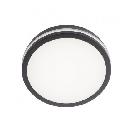 Redo Isola, kulaté stropní venkovní svítidlo s pohybovým senzorem LED 24W 3000/4000/6500K, antracit, průměr 26cm, IP54