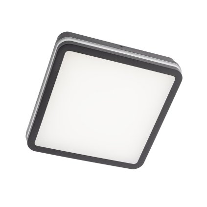 62145 redo isola stropni venkovni svitidlo se senzorem led 24w 3000 4000 6500k antracit rozmer 26x26cm ip54