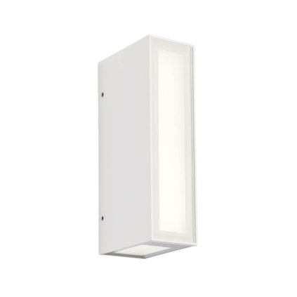 Redo Ivar, bílé venkovní nástěnné svítidlo LED 8W 3000K, výška 16,5cm, IP54