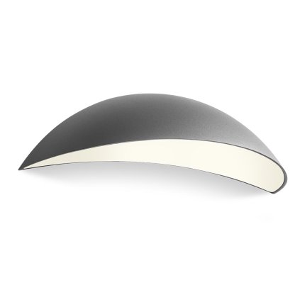 Redo Palma, nástěnné venkovní svítidlo LED 18W 3000K, antracit, šířka 34,6cm, IP54
