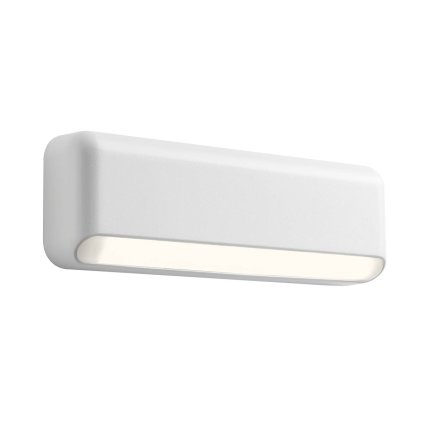 Redo Sapo, bílé venkovní nástěnné orientační svítidlo LED 5W 3000K, šířka 24cm, IP65