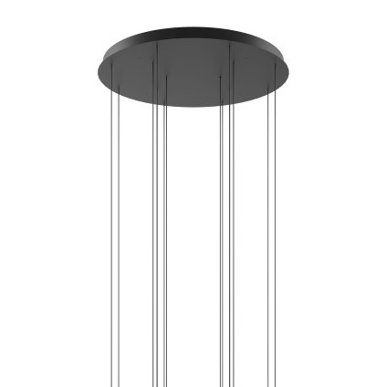 Lodes černá kulatá rozeta pro max 14 závěsů, průměr 74cm