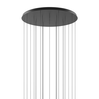 Lodes černá kulatá rozeta pro max 24 závěsů, průměr 100cm
