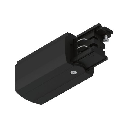 Paulmann ProRail3, černý levý napájecí díl, délka 9,9cm