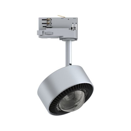 Paulmann ProRail3 Aldan, stříbrný reflektor, 8,5W LED 3000K stmívatelný, průměr 9,8cm
