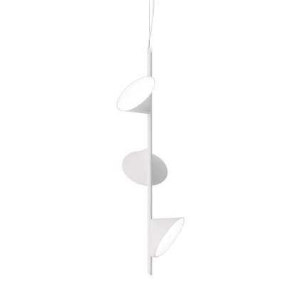 Axolight Orchid, bílé závěsné svítidlo, 3x10W LED 3000K,  stmívatelné, výška 97cm