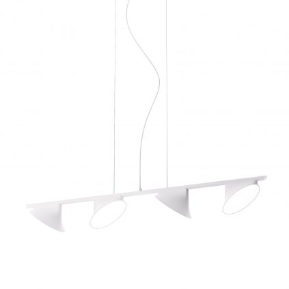 Axolight Orchid, bílé závěsné svítidlo, závěsné svítidlo, 4x15W LED 3000K, stmívatelné, délka 133,5cm