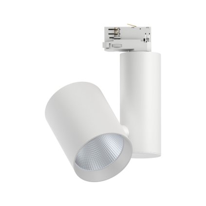 Paulmann ProRail3 Zeuz, bílý reflektor, 33W LED 3000K 15° stmívatelný, výška 24,1cm