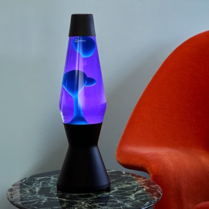 mathmos astro black lava lamp violet turquoise