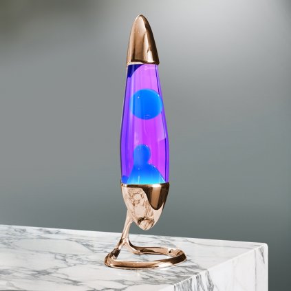 mathmos neo copper lava lamp violet turquoise