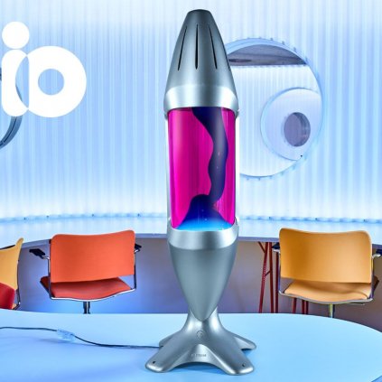 mathmos io giant lava lamp pink turquoise