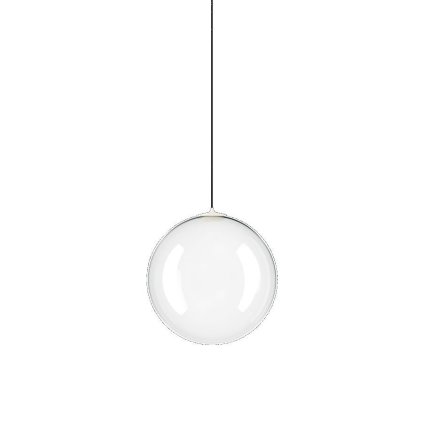 Lodes Random Solo 14, závěs z čirého foukaného skla, 1x3W LED 2700K, prům.14cm