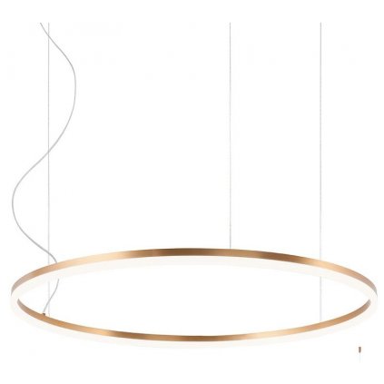 39276 3 redo orbit direct zavesne kruhove svitidlo 55w led 3000k bronz prum 80cm