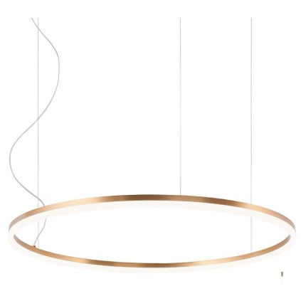 Redo Orbit direct, závěsné kruhové svítidlo, 55W LED 3000K stmívatelné DALI, bronz, prům. 80cm