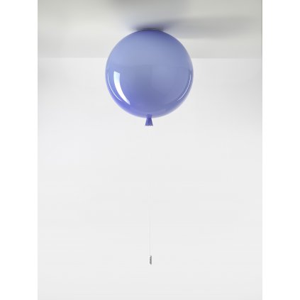 6684 7 brokis memory stropni svitici balonek z modreho skla 1x15w e27 prum 40cm