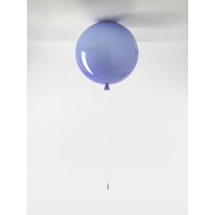Brokis Memory, stropní svítící balonek z modrého skla, 1x15W E27, prům. 40cm