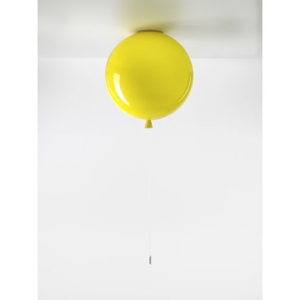Brokis Memory, stropní svítící balonek ze žlutého skla, 1x15W E27, prům. 40cm