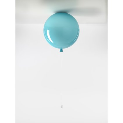 Brokis Memory, stropní svítící balonek ze tyrkysového skla, 1x15W E27, prům. 40cm