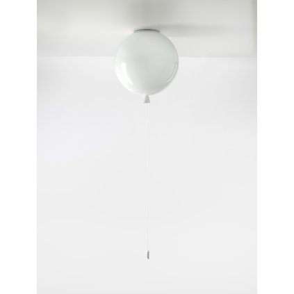 Brokis Memory, stropní svítící balonek ze bílého skla, 1x15W E27, prům. 30cm