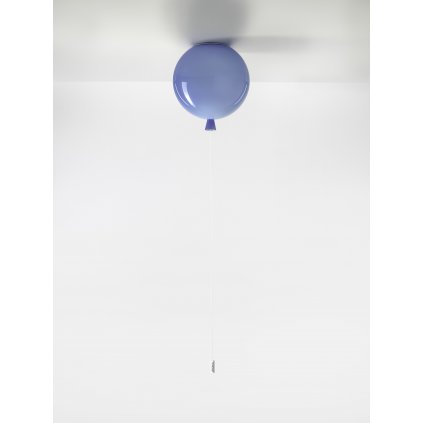 6735 7 brokis memory stropni svitici balonek z modreho skla 1x15w e27 prum 25cm