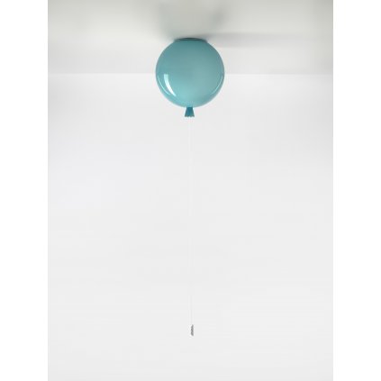 6756 7 brokis memory stropni svitici balonek ze tyrkysoveho skla 1x15w e27 prum 25cm
