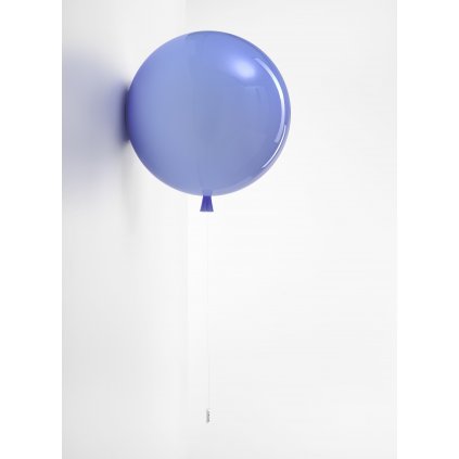 6762 6 brokis memory nastenny svitici balonek z modreho skla 1x15w e27 prum 40cm