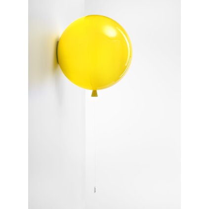 Brokis Memory, nástěnný svítící balonek ze žlutého skla, 1x15W E27, prům. 40cm