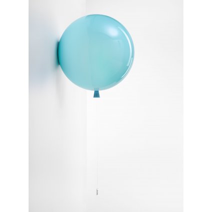 6780 6 brokis memory nastenny svitici balonek ze tyrkysoveho skla 1x15w e27 prum 40cm