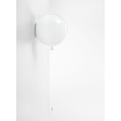Brokis Memory, nástěnný svítící balonek ze bílého skla, 1x15W E27, prům. 30cm