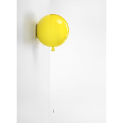 6798 6 brokis memory nastenny svitici balonek ze zluteho skla 1x15w e27 prum 30cm