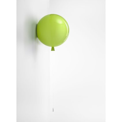 Brokis Memory, nástěnný svítící balonek ze zeleného skla, 1x15W E27, prům. 30cm