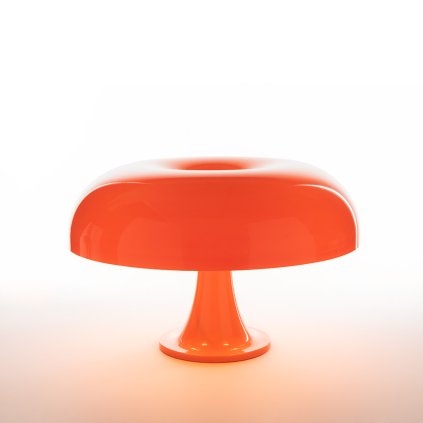 Artemide Nesso, oranžová designová stolní lampa, 4x25W E14, výška 34cm