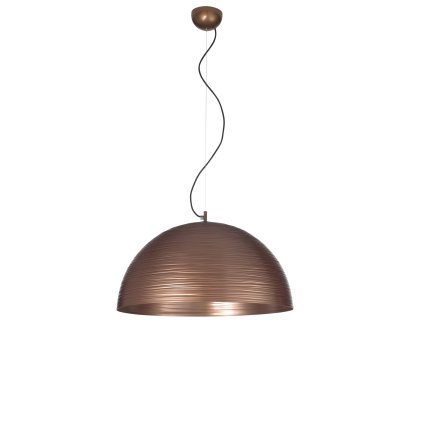 Metal Lux Chiara, závěsné svítidlo 1xE27, bronzová, průměr 50cm