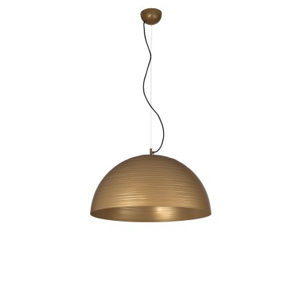 Metal Lux Chiara, závěsné svítidlo 1xE27, saténově zlatá, průměr 50cm