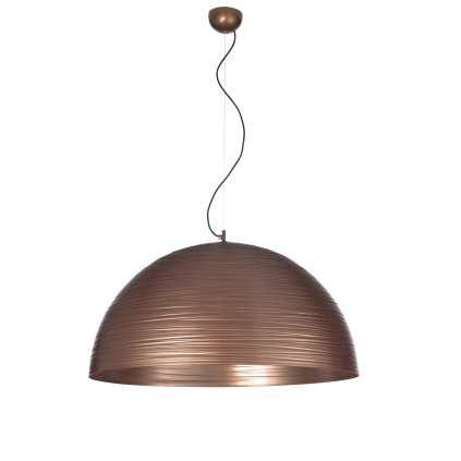 Metal Lux Chiara, závěsné svítidlo 3xE27, bronzová, průměr 100cm