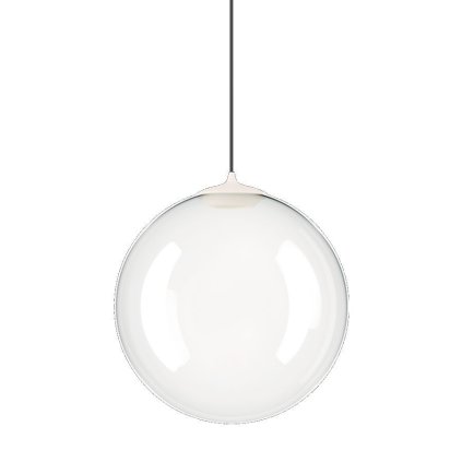 Lodes Random Solo 23, závěs z čirého foukaného skla, 1x5W LED 2700K, prům.23cm