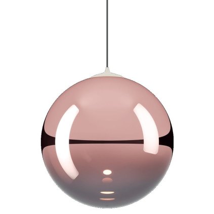 Lodes Random Solo 28, závěs z červeno-zlatého foukaného skla, 1x5W LED 2700K, prům.28cm