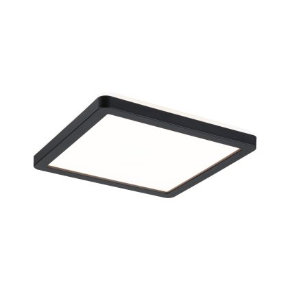 Paulmann Atria Shine, černé stropní LED svítidlo s korónou, 11,2W LED 3000K, 19x19cm