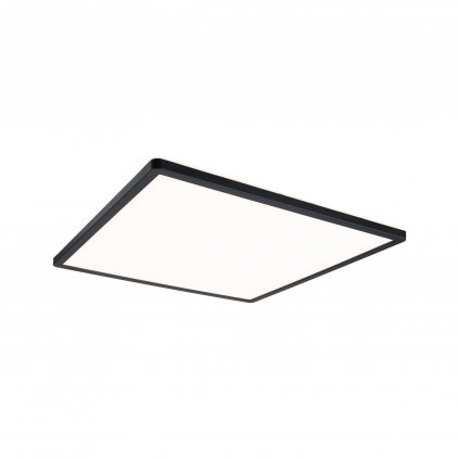 Paulmann Atria Shine, černé stropní LED svítidlo s korónou, 22W LED 3000K tříkrokové stmívání, 42x42cm